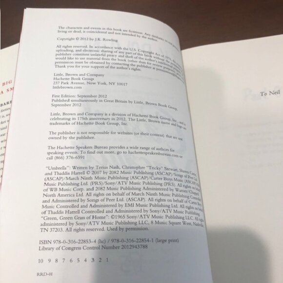 The Casual Vacancy Hardcover Book - Picture 8 of 10